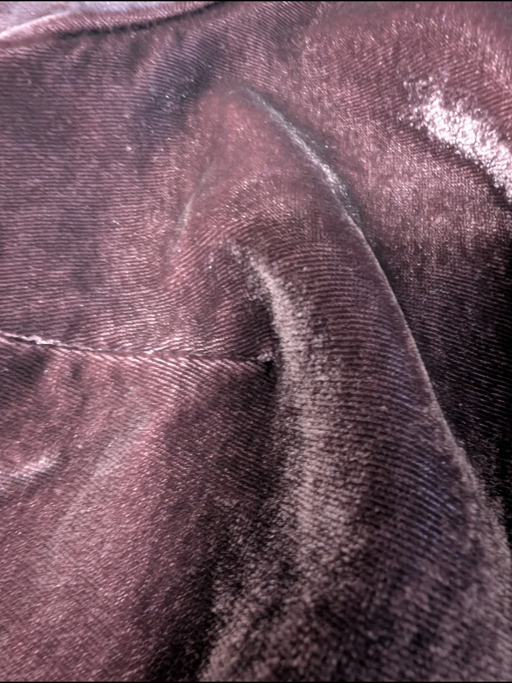 torrid Plush Velvet Collared Top in Plum - Picture 2 of 3